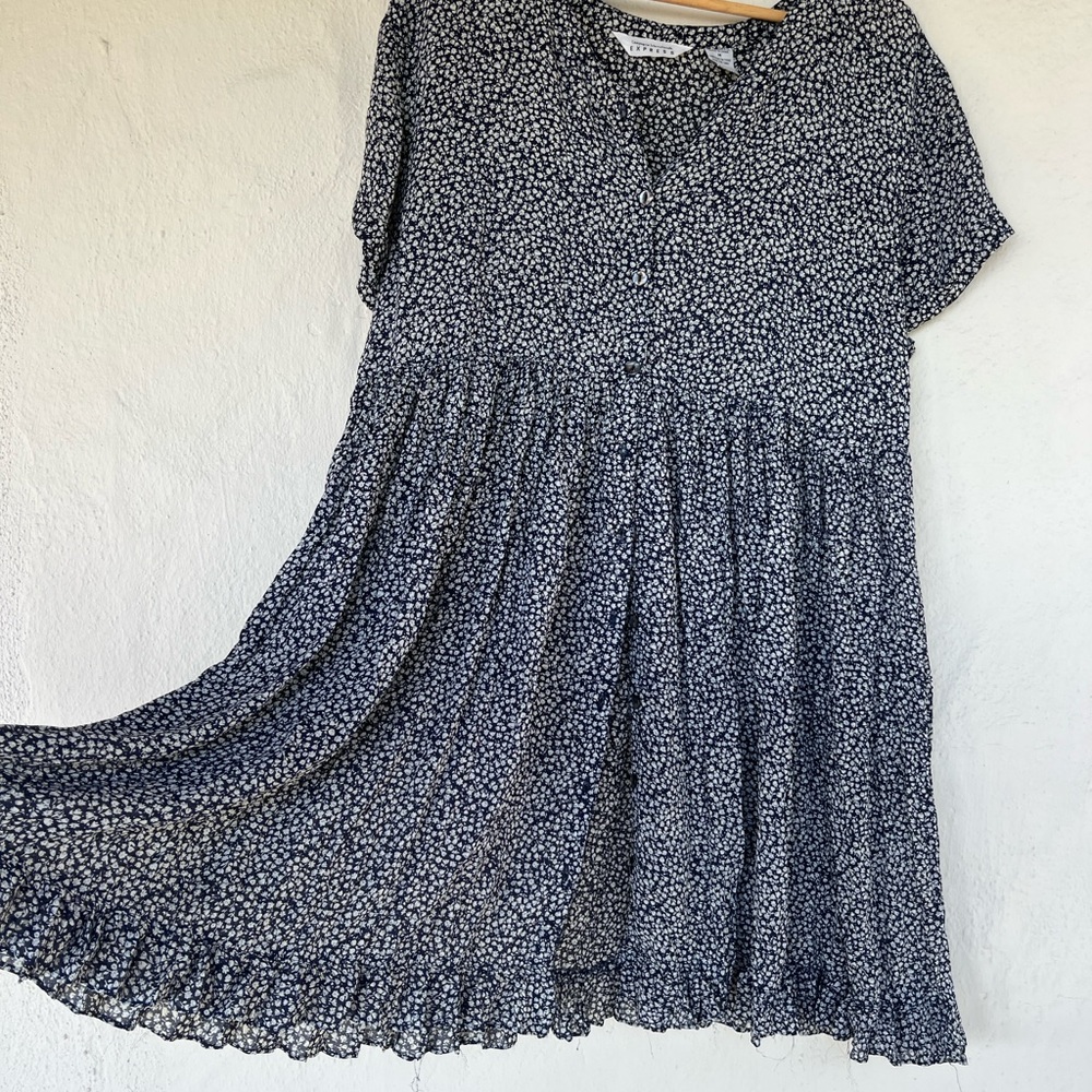 Express Black and White Mini Dress
